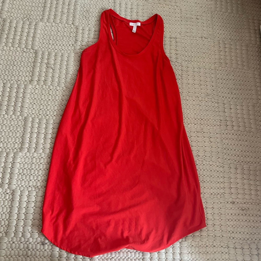 Leith Vibrant Red Sleeveless Midi Dress